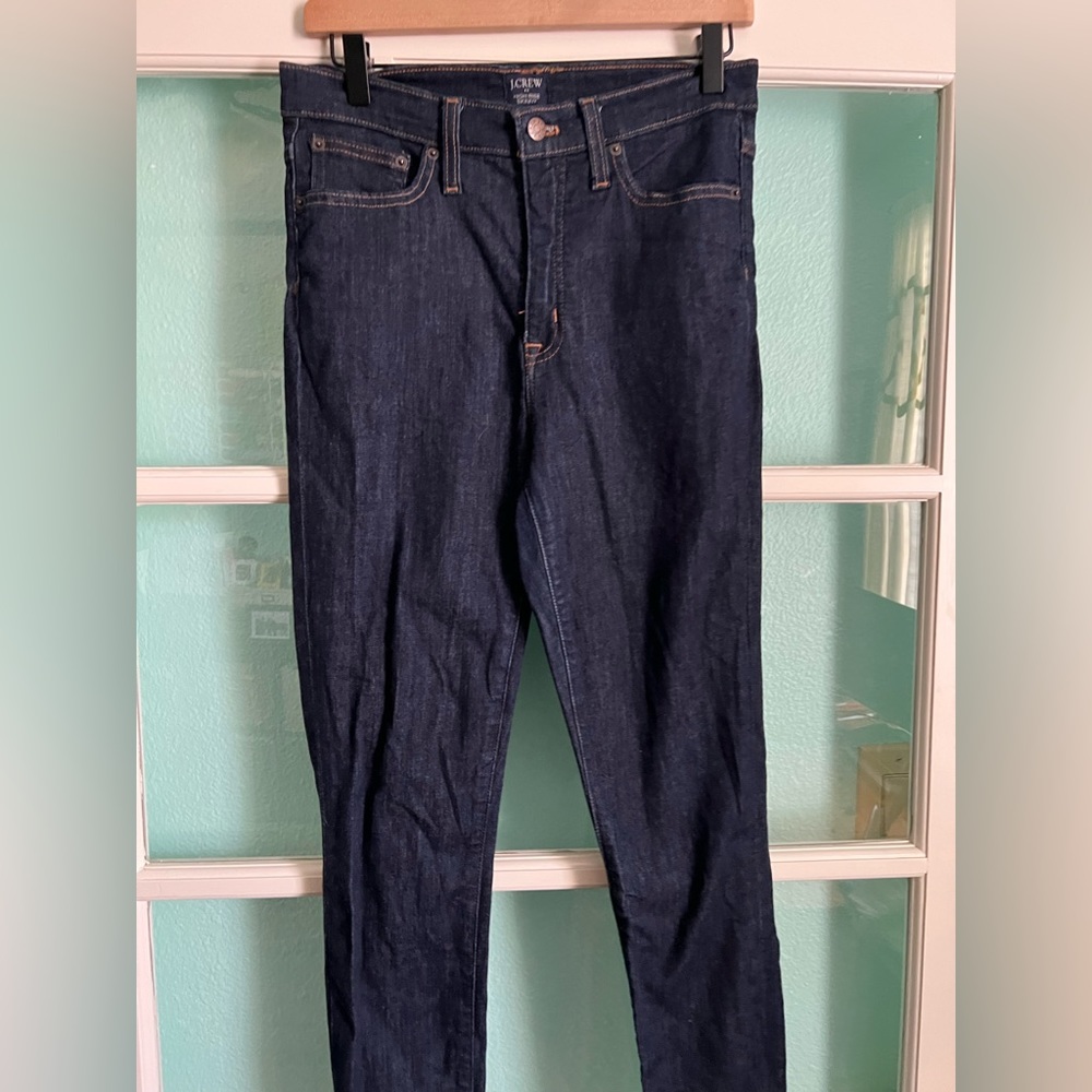 J Crew dark rinse jeans